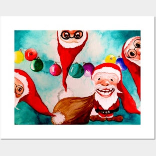 Santa clause Posters and Art